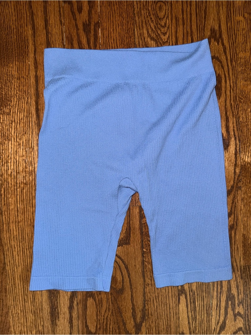 Love Tree Kids Ribbed Light Blue Bike Shorts
